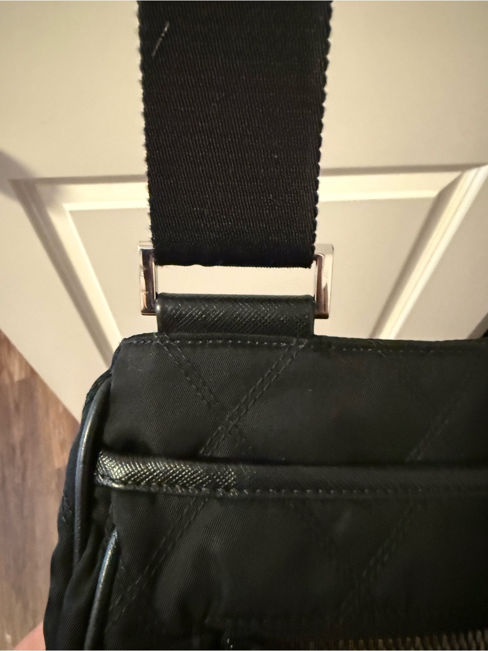 Prada Black Quilted Nylon Crossbody Messenger - Picture 9 of 14